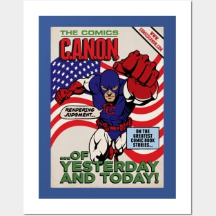 Captain Canon Silver Age Patriotic Variant Posters and Art